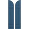 Ekena Millwork Americraft 3-Board (2 Batten) Wood Joined Board-n-Batten Shutters w/ Arch Top, ARW101BQ311X77HBH, PR ARW101BQ311X77HBH - alternate 1